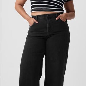 GAP High Rise Stride Wide-Leg Jeans